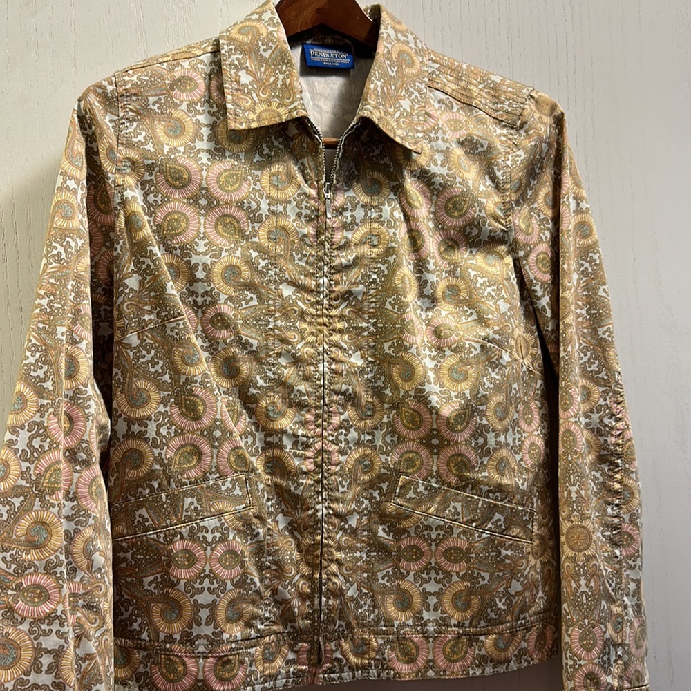 Pendleton Endless Summer Patterned Pants and matching jacket. Sz 8. 💯Cotton NWT